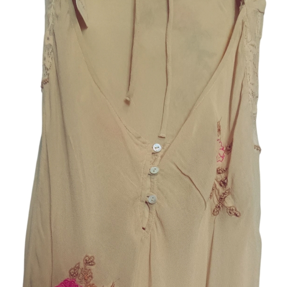 Free People Meet Again Floral Embroidered Midi Dress XS - Picture 10 of 12